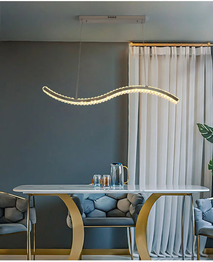 Modern Luxury LED Crystal Pendant Lights Villa Dining Room Kitchen Lighting Lustre Decor Chandeliers Indoor Bar Lights Fixture
