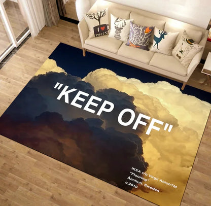 Keep Off Rug, Grass Accent Carpet, Keep Off Home Decor Rug