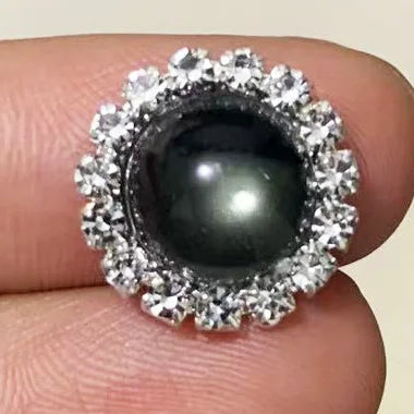 NEW Style 10pcs 15mm Glossy beads Round Diy jewelry Accessories Rhinestone Plate Wedding Invitation Clothing Accessories