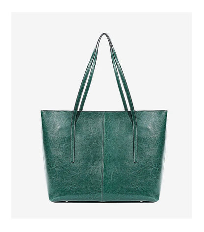 Luxury Women Leather Tote Bag Top Layer Cowhide Large Capacity Fashionable Handbag Brand Designer Shoulder Bag 2025 New Handbag