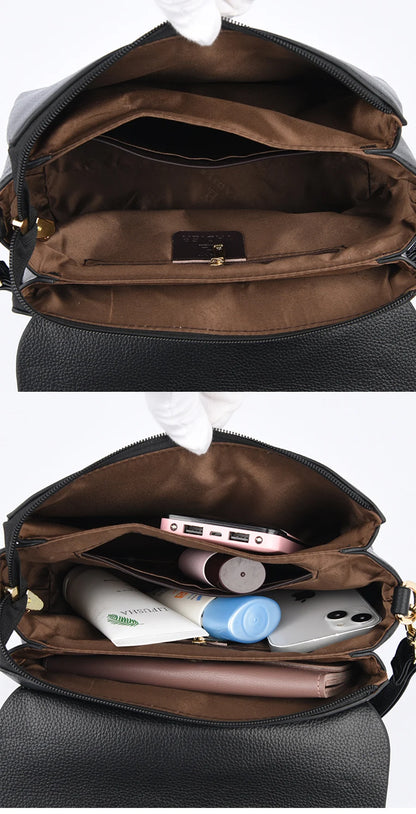 Soft Leather Luxury Shoulder Crossbody Bags for Women 2023 Fashion Purses and Handbags Designer Fashion Ladies Messenger Bag Sac