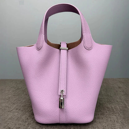 Women Bags Handbags Bucket Bag 18/22 Big Small Fashion Tote Bag Genuine Leather Luxury Quality Designers Lady Hand Bags