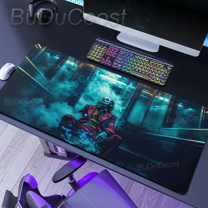 J-Jokers Popular Movies Mousepad HD Printing Computer Gamers Locking Edge Non-slip Mouse Pad XXL Non-Slip Keyboard PC Desk Pad