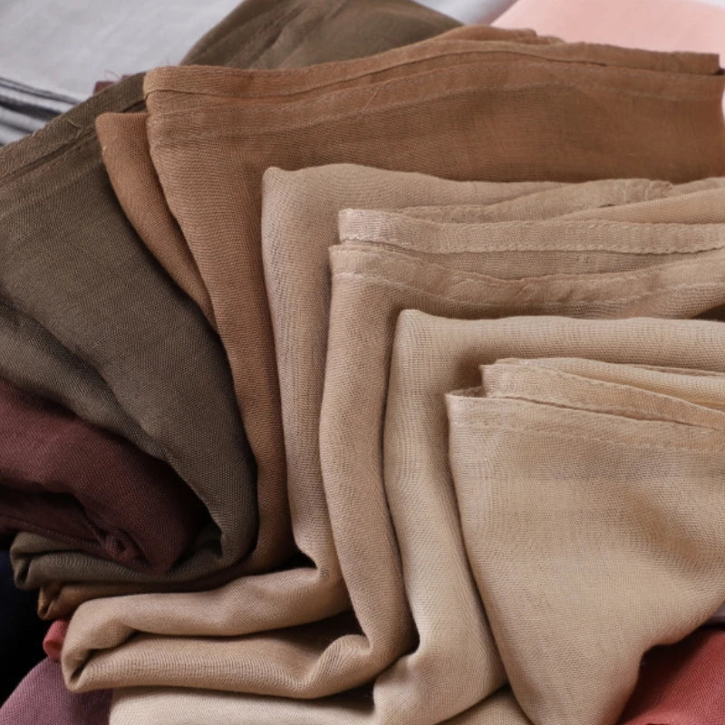 New Big Size Solid Rayon Modal Hijab Scarf Women Muslim Headscarf Wraps Shawl Femme Musulman Headband Islamic Turban 190*85cm