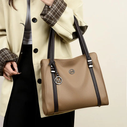 Soft Leather Luxury Handbags Women Bags Designer Shoulder Sac Ladies Large Capacity Top-Handle Bags Shopping Tote Bag Sac A Main