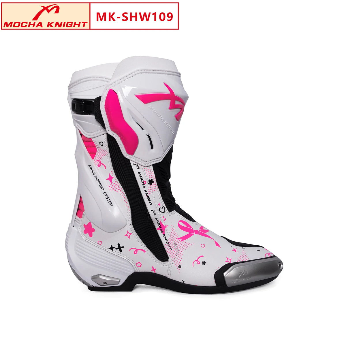 BENKIA Mocha Motorcycle Track Riding Boots CE Certification Professional Racing Botas BENKIA Waterproof Boots High Quality SH109