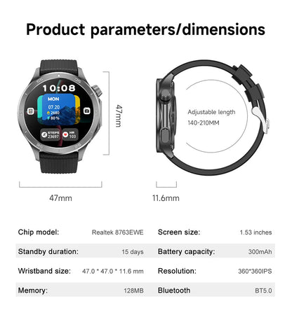 2025 New For OPPO Watch X2 GPS Smart Watch Men High-end Business Men Bluetooth Call IP68 Waterproof Fitness Tracker Smartwatches