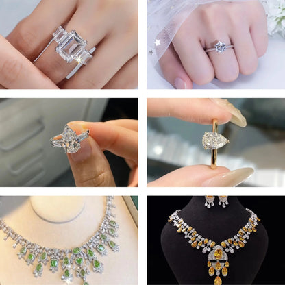 Messi Jewelry  9K White Gold 1CT Princess Cut Lab Grown Diamond Stud Earrings For Women In Stock Wholesale MSE-697