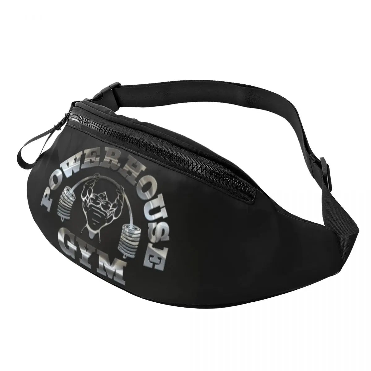 Powerhouse Gym Fanny Bag Custom Bodybuilders Fitness Crossbody Waist Pack Men Women Cycling Camping Phone Money Pouch