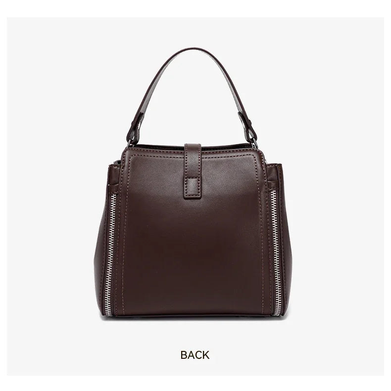 NEW Winter Women's Vintage Natural suede Leather Shoulder Bags Ladies Luxury Designer Cowhide Handbags Female Crossbody Bag