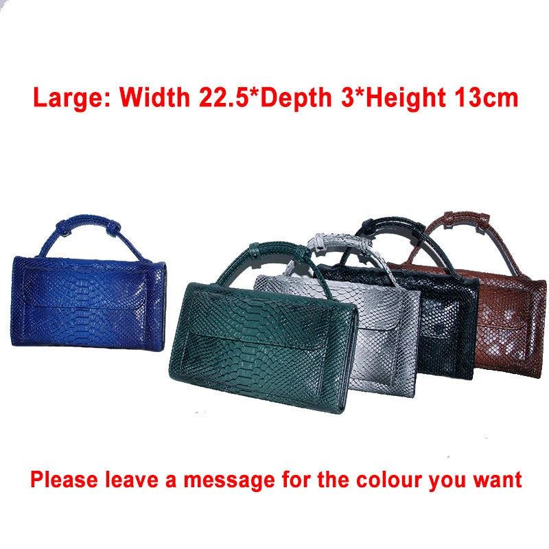 Luxury Snake Pattern Chain Flap Handbags Evening Clutches Crossbody Messenger Shoulder Bags Women Female Ladies Luxurious Purses