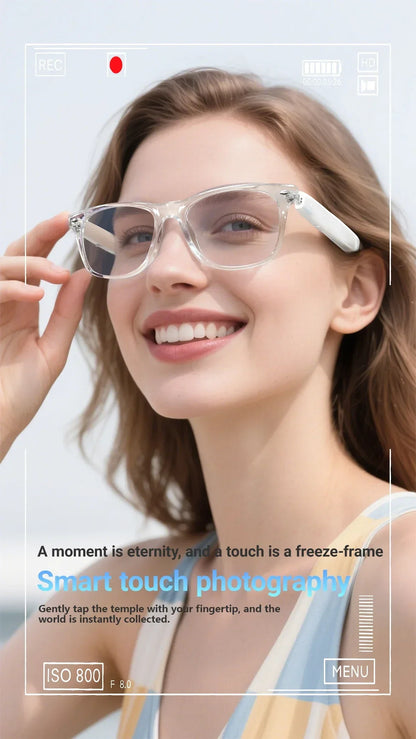 Smart Glasses AI translation 100+ Languages Make Receive Calls Music Calling Noise Reduction Light BT TWS Glasses Men Women