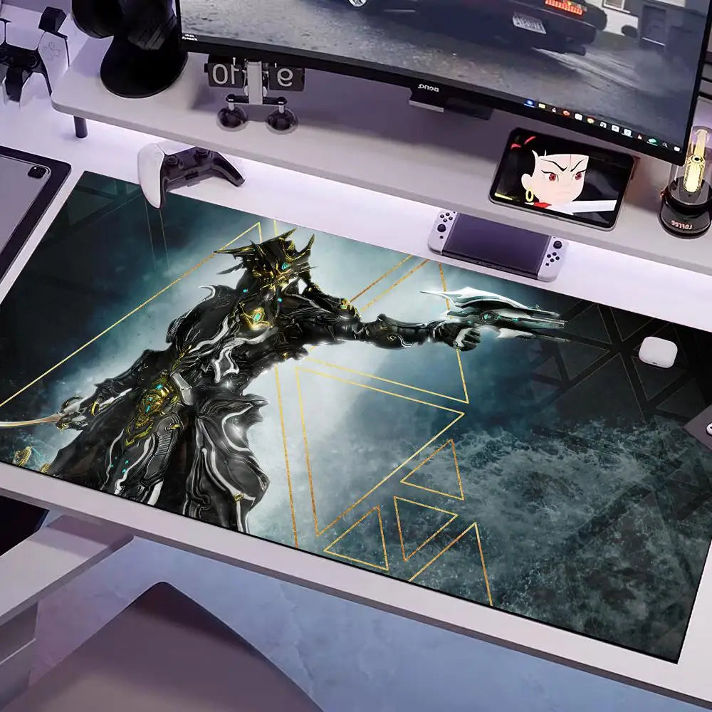 Game Warframe Mouse Pad Multiple Sizes Large Square Computer Office Game Table Mats Rubber Anti-slip Mousepads