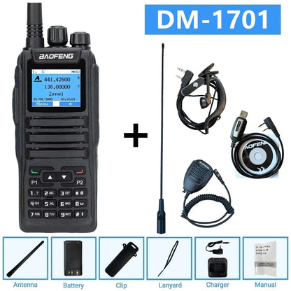 Dmr Digital Two Way Radio Baofeng Dm-1701 Dual Band Vhf/Uhf 3000 Channel Dual Time Slot Ham Radio For Professional Communication