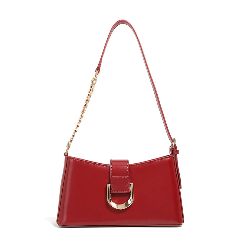 Genuine Leather Women's Bag Luxury Designer Adjustable Shoulder Bags Classic Crossbody Chain Bag Cowhide Fashion Handbags 2979