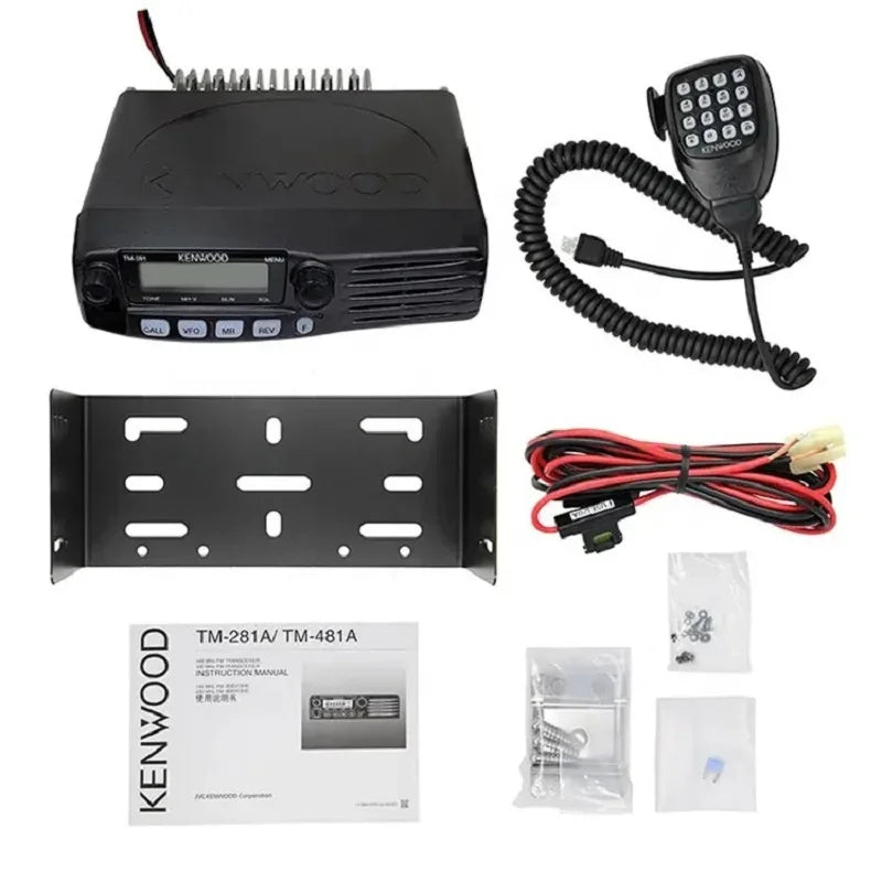 TM281A VHF136-174MHz TM-481A UHF 400-470MHz 50W Vehicle mounted two way radio for Kenwood walkie talkie