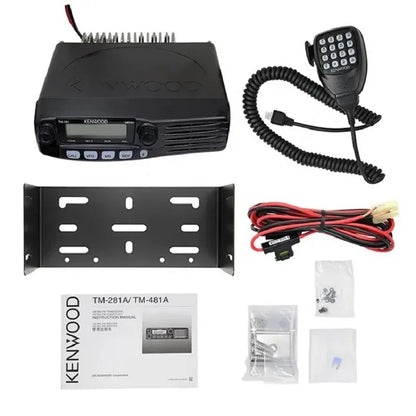 TM281A VHF136-174MHz TM-481A UHF 400-470MHz 50W Vehicle mounted two way radio for Kenwood walkie talkie
