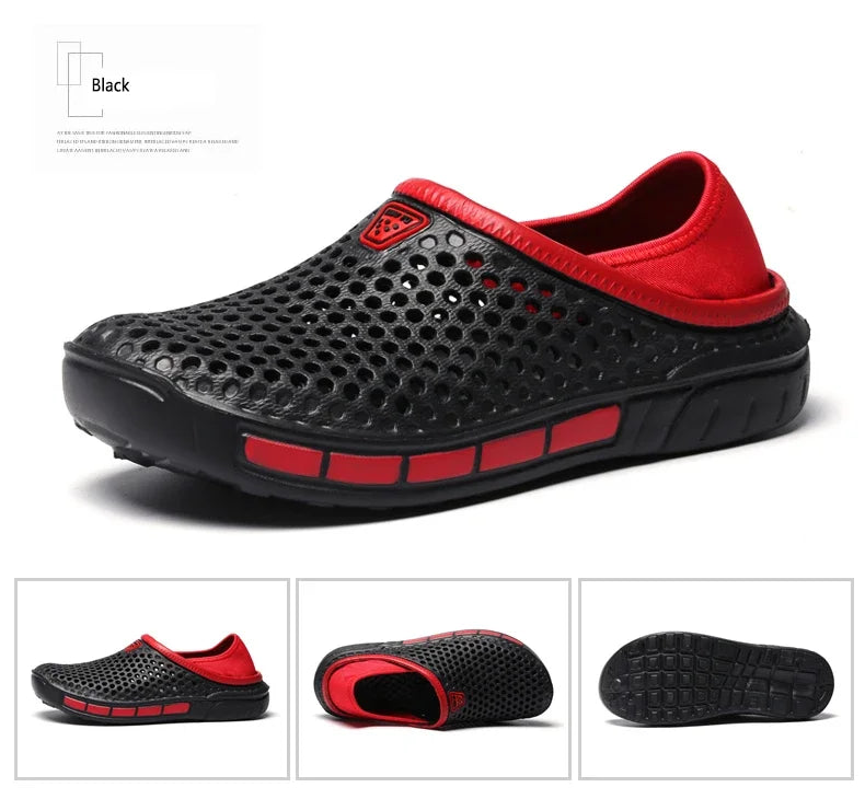 Summer Outdoor Men's Slippers Garden Clogs Male Casual Shoes Fashion Luxury Sandals Comfort Home Soft Slippers 40-47