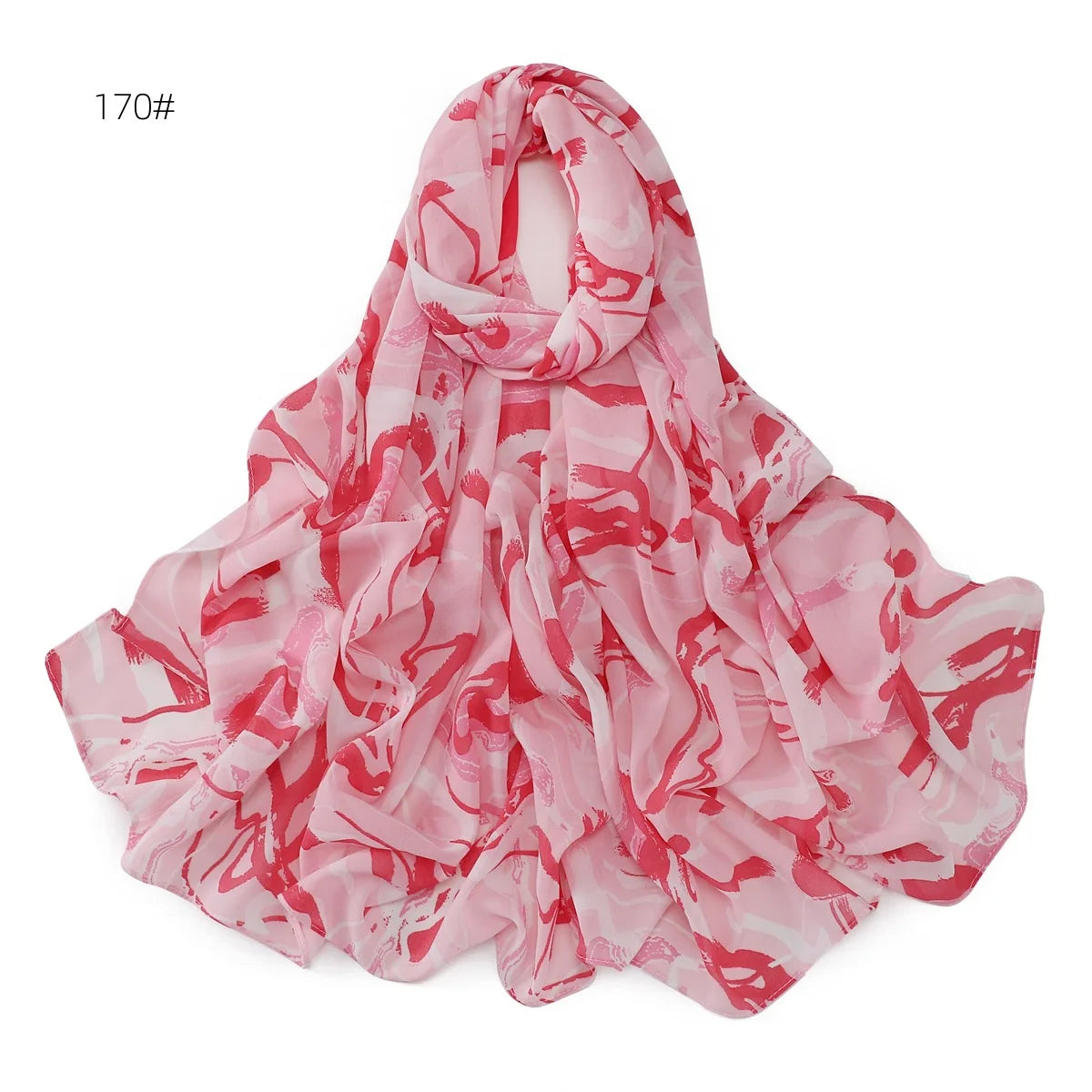66 Colors Pearl Chiffon Printed Hijab Scarf New Fresh Small Floral Polka Dot Sunscreen Silk Scarf Shawl Turbans for Women Hijabs