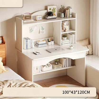 Home Desk Bookcase Integrated Simple Desktop Student Study Table Bedroom Dresser Locker Computer Desk