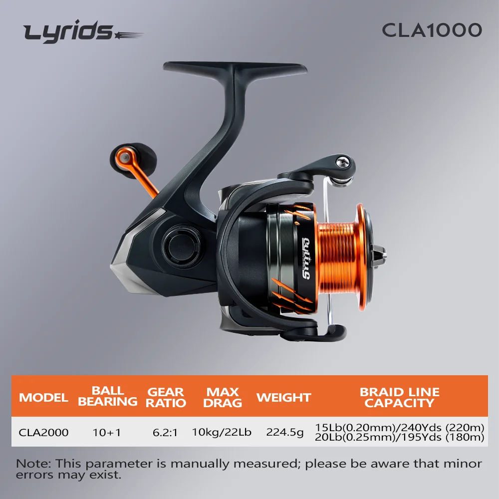 Soloking LYRIDS Spinning Fishing Reel Ultra-Smooth 15KG Max Drag Power 5.2:1 6.2:1 Gear Ratio Freshwater Saltwater Spinning Reel