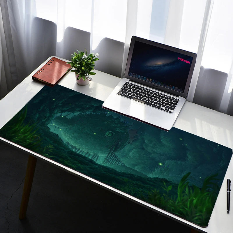 Made in Abyss Mouse Pad PC Gamer Large Lock Edge Soft  Gaming Mousepad 900X400MM Non-slip Rubber Computer Desk Mat Pad Mausepad