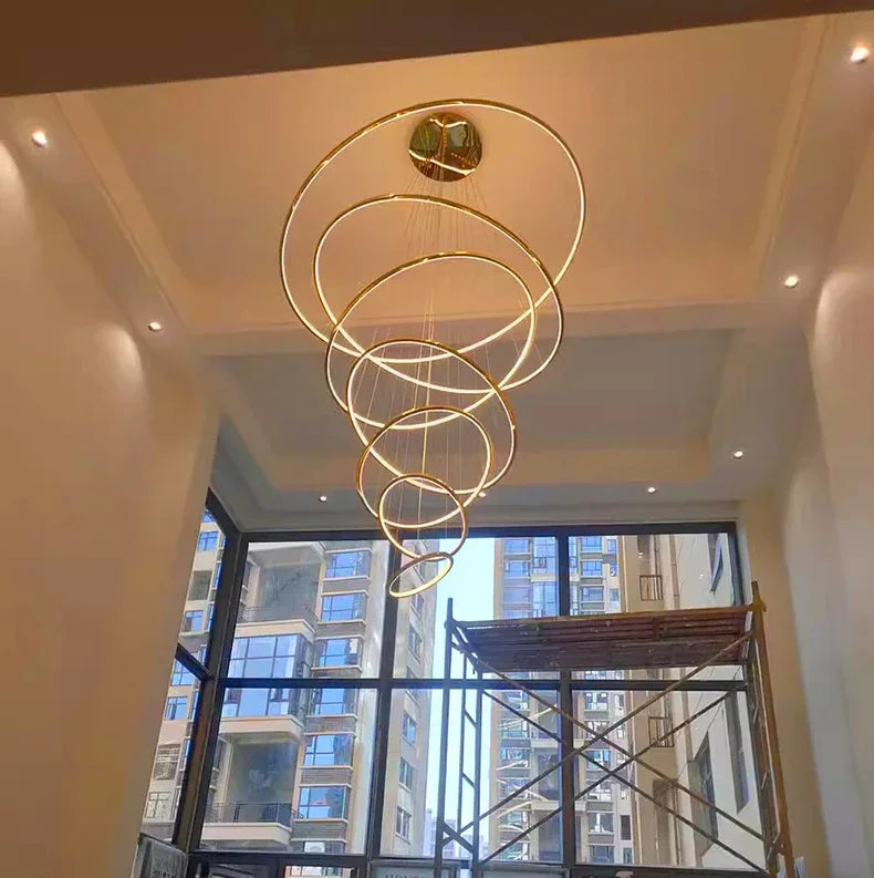 Nordic home decoration, stair chandelier, living room and dining room Pendant lights, ceiling light, indoor lighting