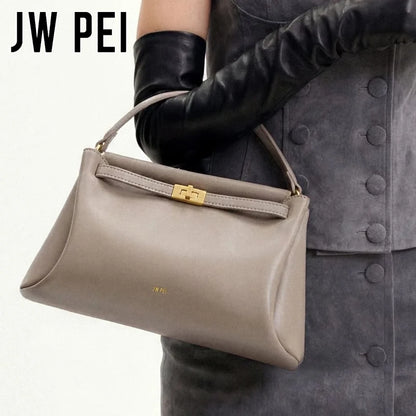 JW PEI Carmen Women's Luxury Handbag Fashion Small Square Bag Top Handle Purse Shoulder Crossbody Bag Elegant Casual Designer Style Tote Bag for Ladies