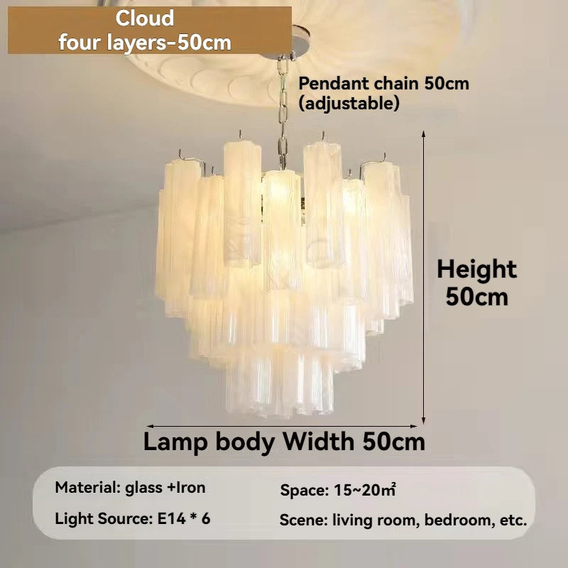 Designer Murano Ceiling Chandeliers Pink Colorful Glass LED Hanging Pendant Lights for Living Dining Room Bar Villa Art Lighting