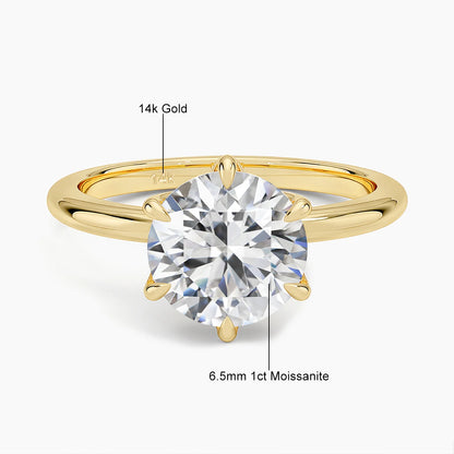 Szjinao Certified 14k Gold Moissanite Ring 1ct 2ct 3ct Lab Diamond Sparkling Au585 Engagement Jewelry Promise Wedding Gift Sale