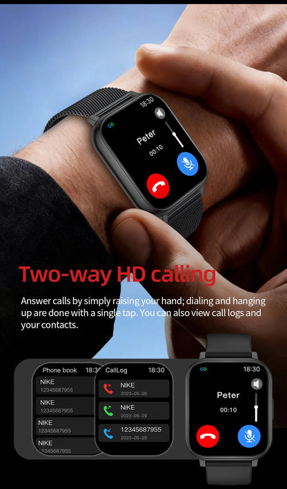 LIGE 2026 New Smart Watch Women Men Bluetooth Talking Blood Oxygen Heart Rate Monitoring Smart Watch For Women Men Holiday Gift