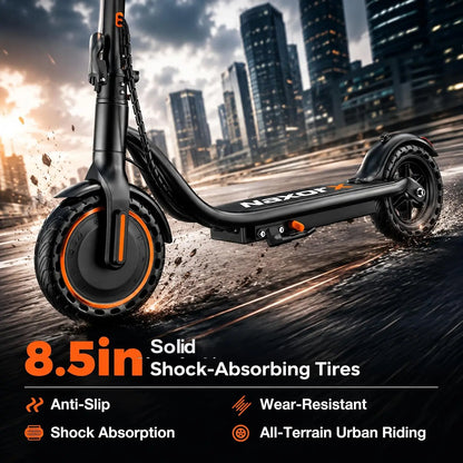 2026 New 8.5'' Solid Tire Electric Scooter 350W Powerful Motor Max 19mph Speed Folding Design with 16 Miles Range for Adult Urban Commuting