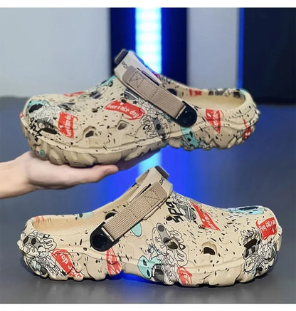 Plus Size 48 49 Men's Summer Clogs Sandals Eva Slippers Men Fashion New Flat Sandals Men Women Leisure Slides Men Casual Shoes