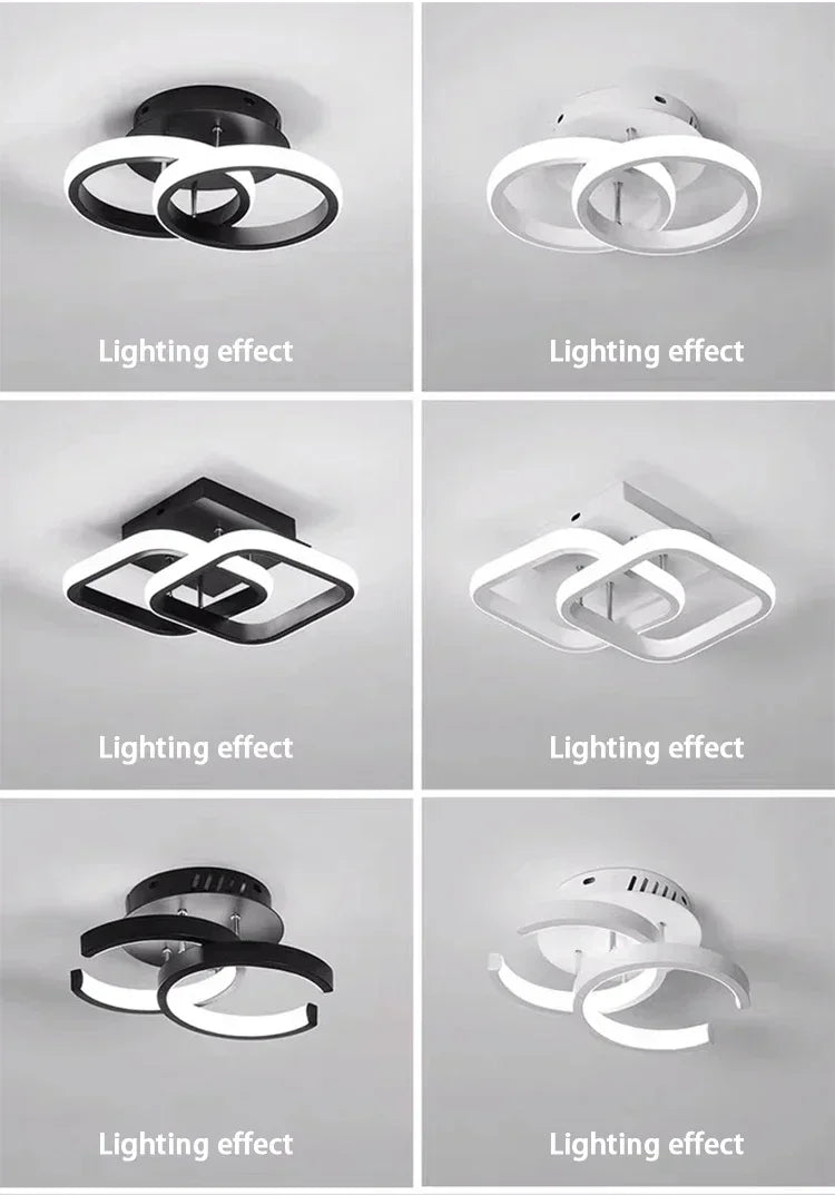 LED Strip Aisle Ceiling Lights Modern Minimalist Living Room Lamps For Balcony Entrance Staircase Home Decor corridor lamp