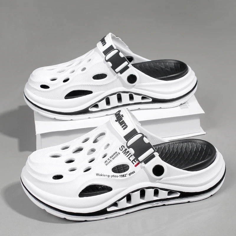 Summer Men's Beach Clogs Outdoor Sandals Comfortable Slippers EVA Slides For Men Casual Garden Shoes Male Women Beach Slippers
