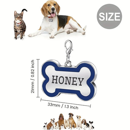 Engraved Dog Collar with Name & Phone Number Adjustable Custom Puppy Collar Pet ID Tag for Small Medium Large Dogs & Cats Collar
