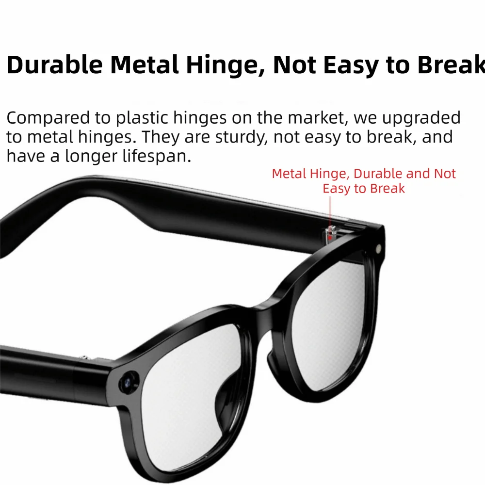 Real-time Translation AI Smart Glasses Anti-Blue Light Wearable Tech Smart Video Glasses Bluetooth Audio AI Voice