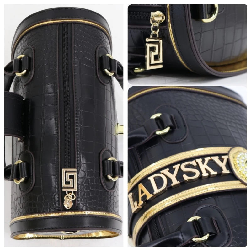 Designer Luxury Boston Bags For Women High Quality Crocodile-embossed Top Handle Bag Fashion Diamonds Letter Decoration Handbag