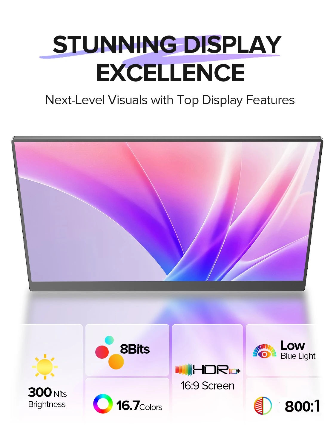 UPERFECT Portable Monitor Touchscreen 15.6 Inch 1080P FHD 100% sRGB IPS Screen with VESA & Case MINI HDMI USB-C Ultra-Thin Travel Second Screen for Laptop MacBook Surface PC Xbox PS4/5