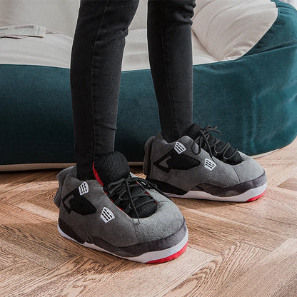 Fashionable High-top house Slippers, soft fluffy as clouds,Warm anti-slip winter slipper with thick soles for men women children