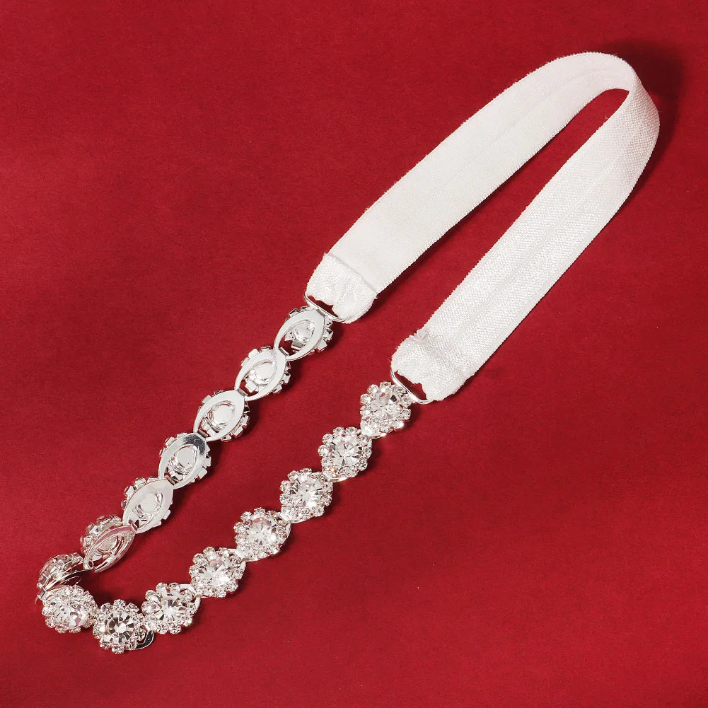 Rhinestone Bridal Accessories for Wedding Lace Flower Garter for Bride Jewelry Gift Elastic Leg Ring Gift for Suspenders Party