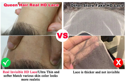 Real Invisible HD Lace Wigs Raw Human Hair FULL Frontal Wig Body Wave 13x6 13x4 5x5 6x6 7x7 Closure Pre Plucked Wigs Queen Hair