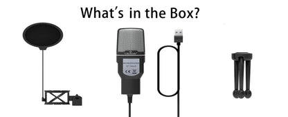 Lokchonk Professional USB Condenser Microphone with Tripod Stand & Pop Filter for Podcast Streaming Gaming SF666R