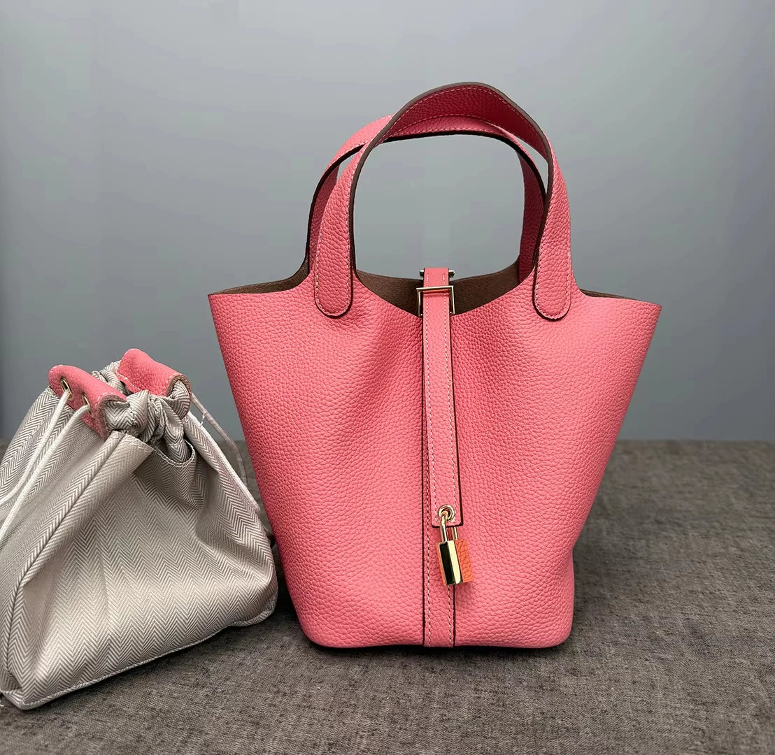 Women Bags Handbags Bucket Bag 18/22 Big Small Fashion Tote Bag Genuine Leather Luxury Quality Designers Lady Hand Bags