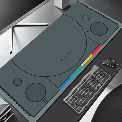 Xxl Mouse Pad Dualshot 2 Black Deskmat Playmat Laptop Anime Gaming Keyboard Rubber Pad on The Table Mouse Mat Pc Carpet