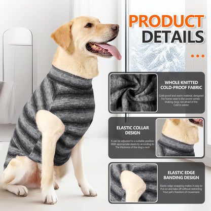Windproof Plush with Sport Vest Dog Clothes,Pet Keep Warm Jacket No Pull No Choke Design for Small Medium Large Dogs