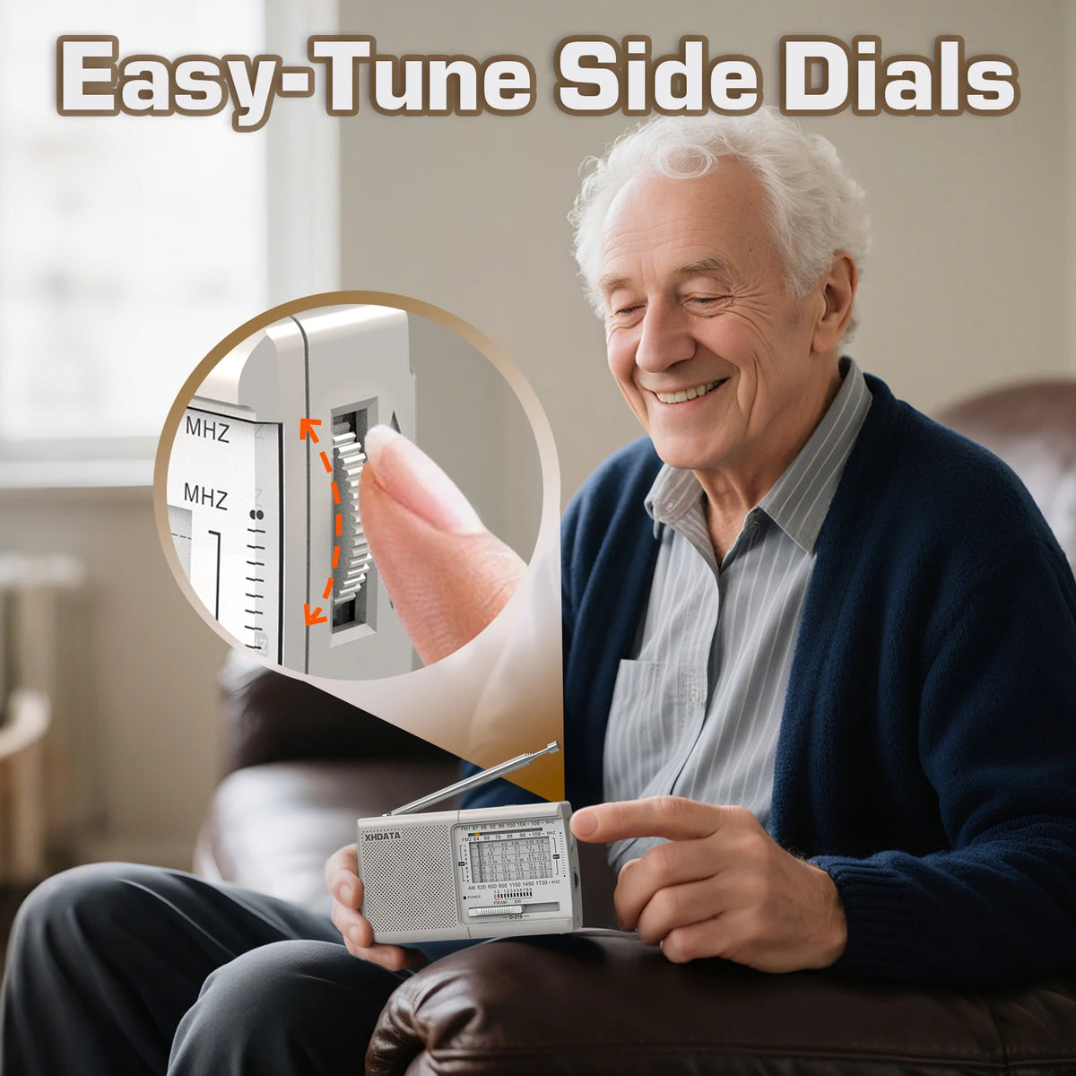 XHDATA D219 FM1-2/AM/SW1-9 11 Bands World Radio Receiver Fine Tuning Step High Sensitivity Pocket Size Walkman Digital Radio