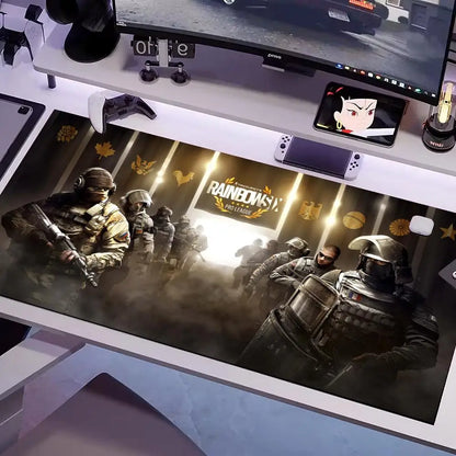 GAME Rainbow-six Mouse Pad Multiple Sizes Large Square Computer Office Game Table Mats Rubber Anti-slip Mousepads