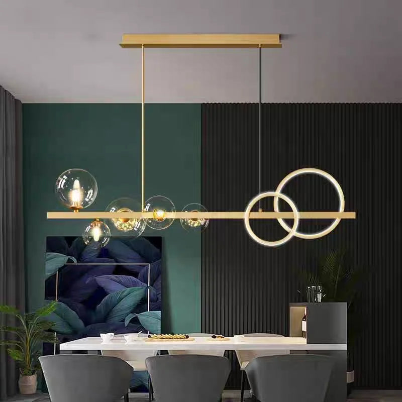 Magic Bean Long Pendant Lights Nordic Restaurant Modern Creative Kitchen Light Luxury Living Room Bar Decor Lighting G9 Bulb
