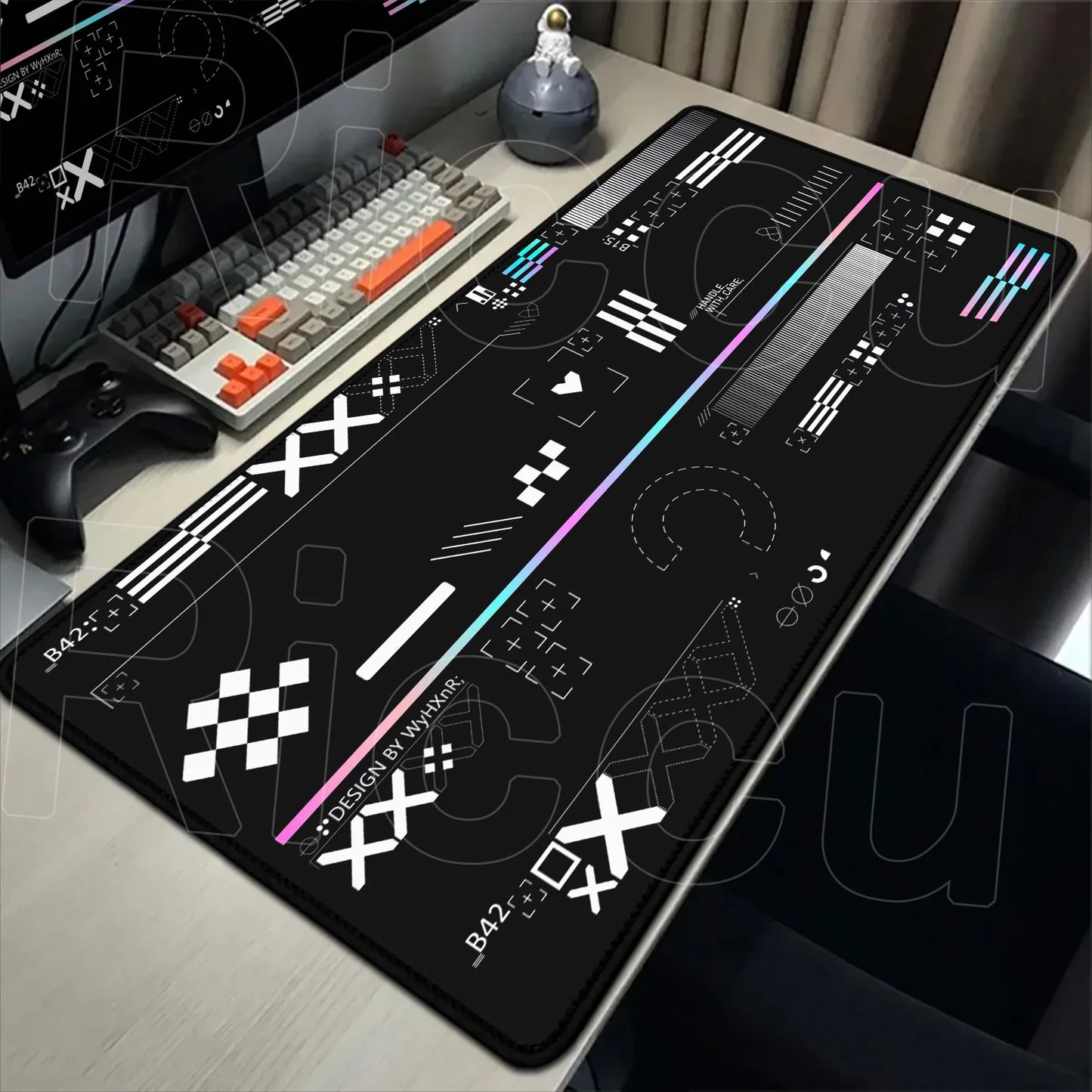 Cartoon Mouse Pad Pink CSGO Print Stream Gamer Mousepad 400x900mm Antislip Keyboard Mouse Mats Rubber Deskmat Gaming Accessories